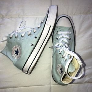 Baby Blue High Top Converse